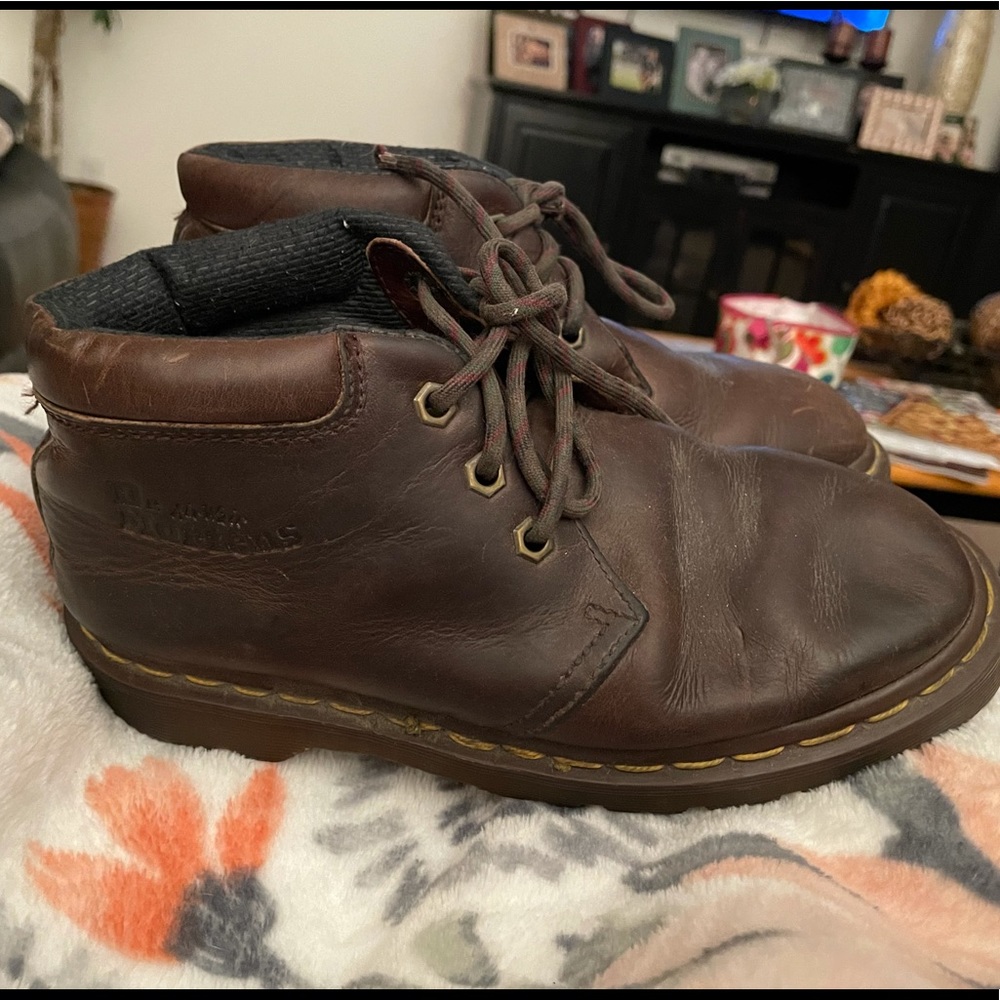 Dr. Martens Gaucho crazy horse #8057 size 6 GUC boots brown women’s